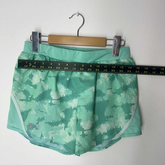 Under Armour Women's Shorts Heat gear Active Running Green Small - Picture 3 of 6